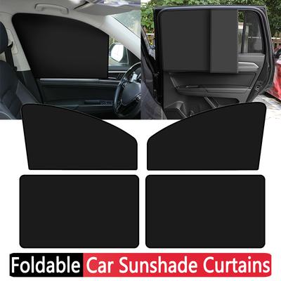 Universal Side Window Shades Summer Protection Car Side Sunshade Foldable UV Protection Car Curtain Front Rear Auto Accessories