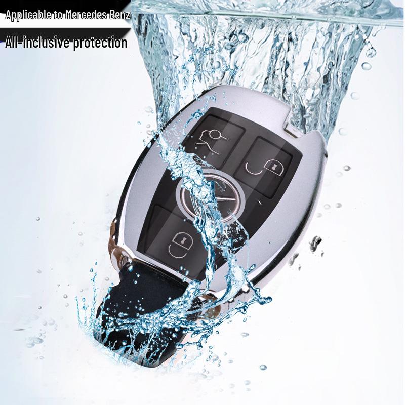 Mercedes TPU Soft Rubber Key Cover - Full Wrap Remote Control Smart Key Shell
