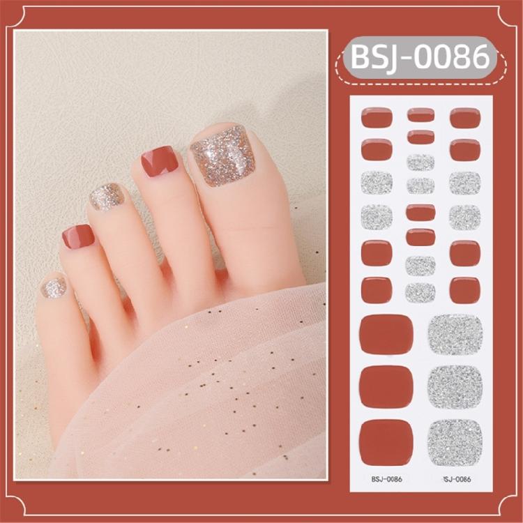 Teennagelstickers Semi-uitgeharde Gel Teennagellak Strips Pedicure Nagels Stickers