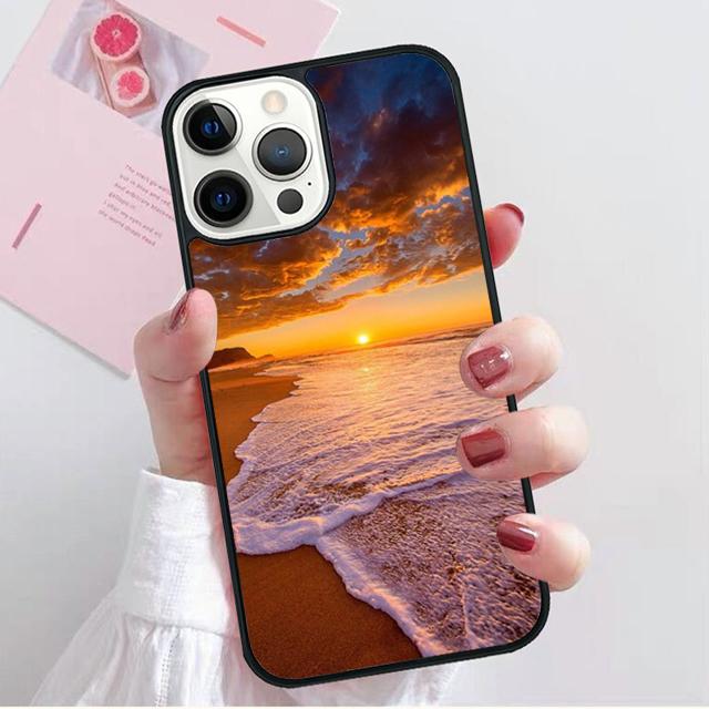 Summer Beach Love Coque Shell For iPhone 17 Air 15 16 14 13 12 Pro Max 11 Pro Max Plus Phone Case Cover
