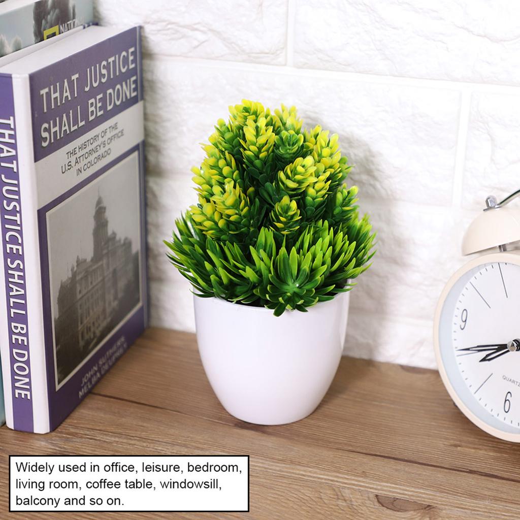 Artificial Bonsai Fake Flower Potted Plant Decor