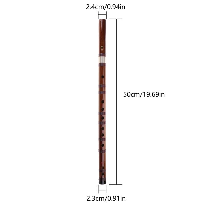 Flauta Chinesa de Bambu Destacável Instrumento de Sopro Madeira Flauta Chinesa Flauta Portátil Instrumentos Musicais de Sopro Duradouro