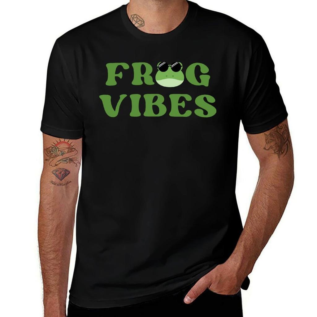 Retro Frog Vibes Frog Aesthetic Cool Frog TShirt t shirts for man graphic vintage man tshirt TShirt