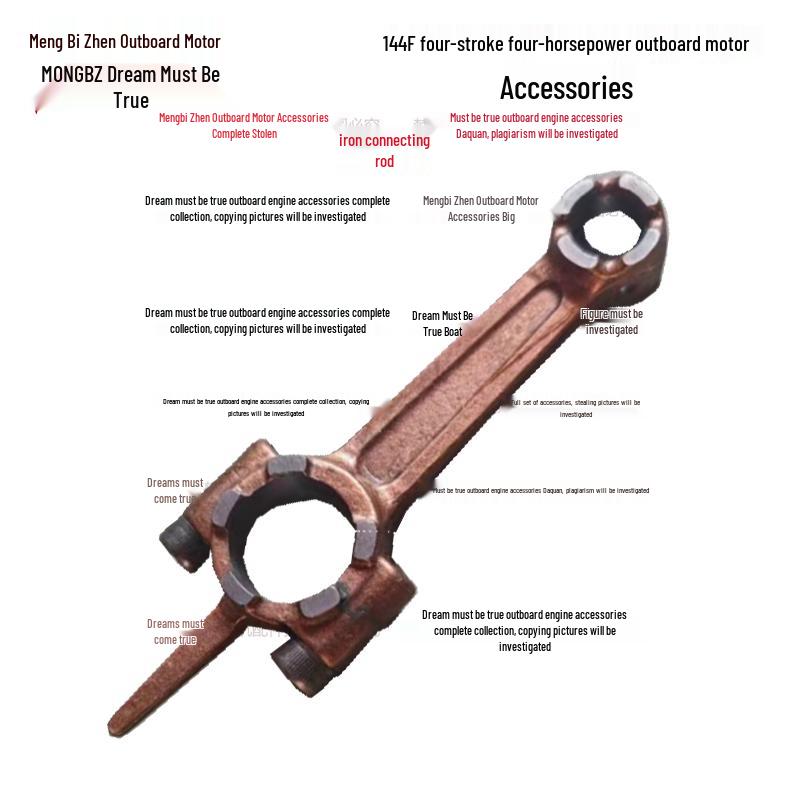 Four-Stroke 4HP Outboard Motor Parts: Propeller, Carburetor, Starter, Throttle Cable, Gearbox, Clutch, Cylinder