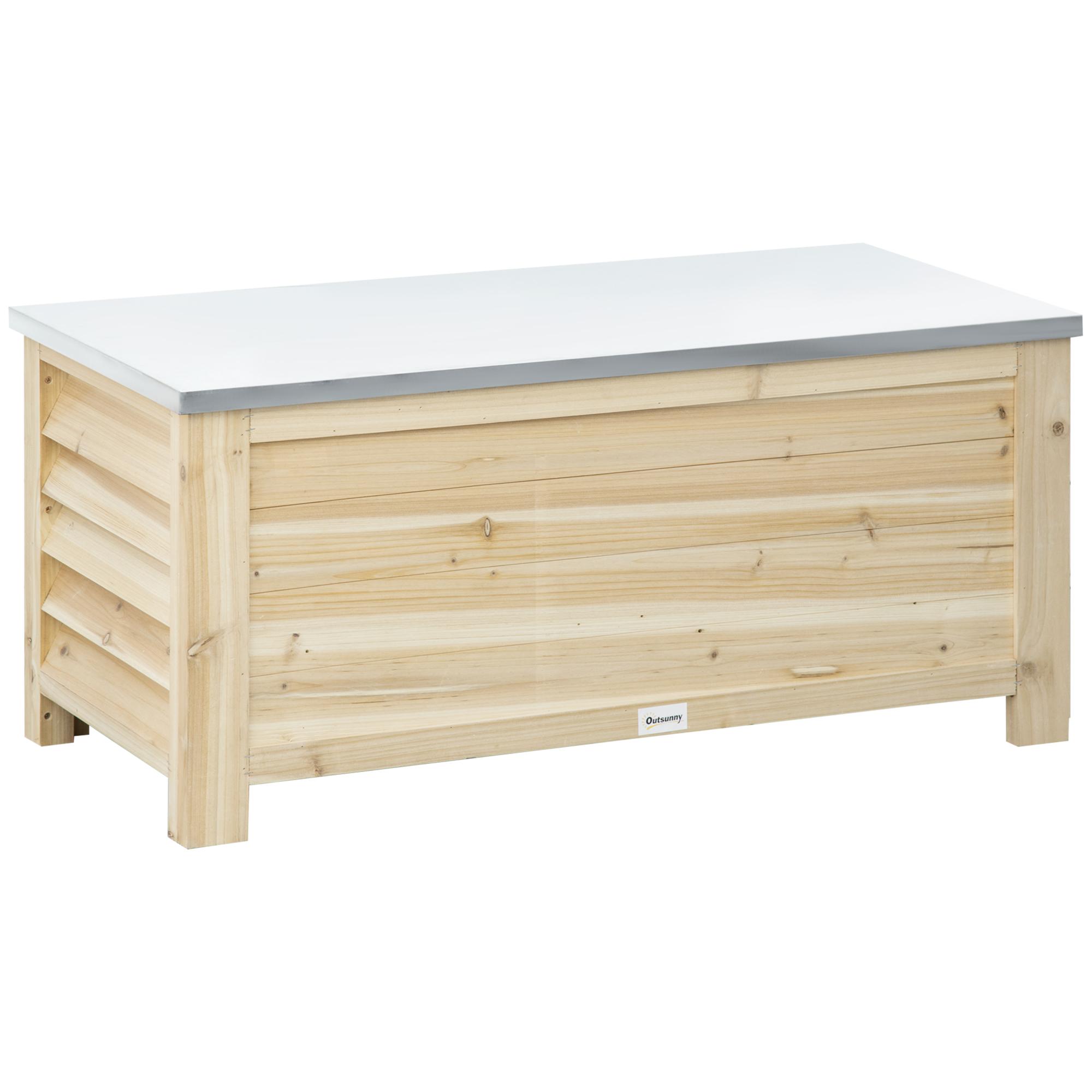 Garden Storage Box in Wood with