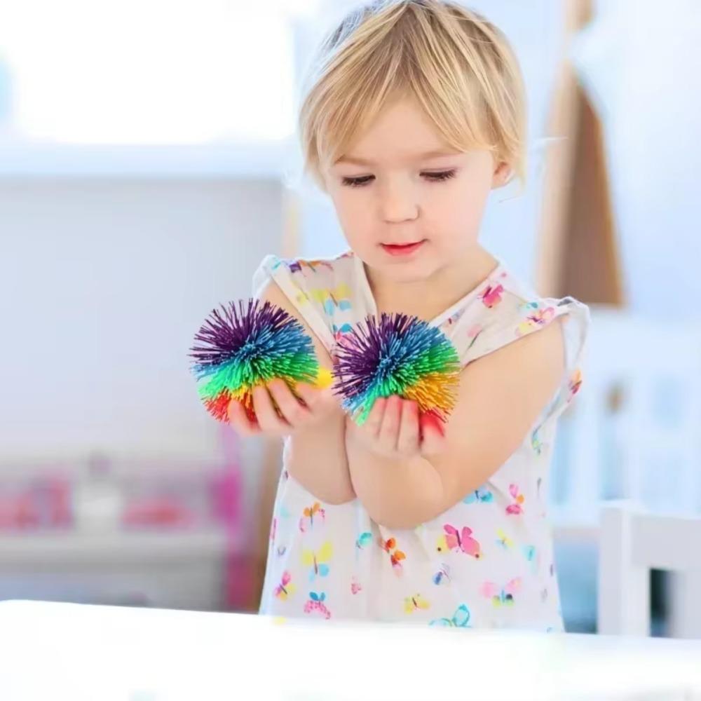 1 pièce 6 cm 9 cm Boules de Fil de Caoutchouc Colorées Jouets pour Enfants Anti-Stress Balle Élastique Jouets Nouveautés pour Enfants Jouet Boule en Caoutchouc Amusant