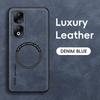 Magnetic Wireless Charge Leather Phone Case for Honor 90 80 70 60 Pro SE / 80 GT 90 Lite X50i Shockproof Soft Bumper Cover