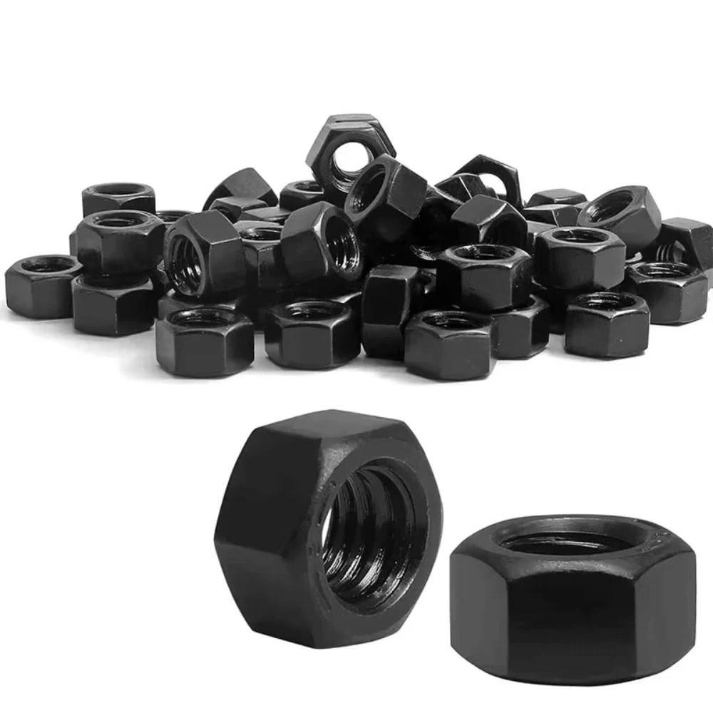 Black Nylon Hex Nuts Nylon Hexagonal Nut High Quality Hex Nuts Assortment Kit Car Repair