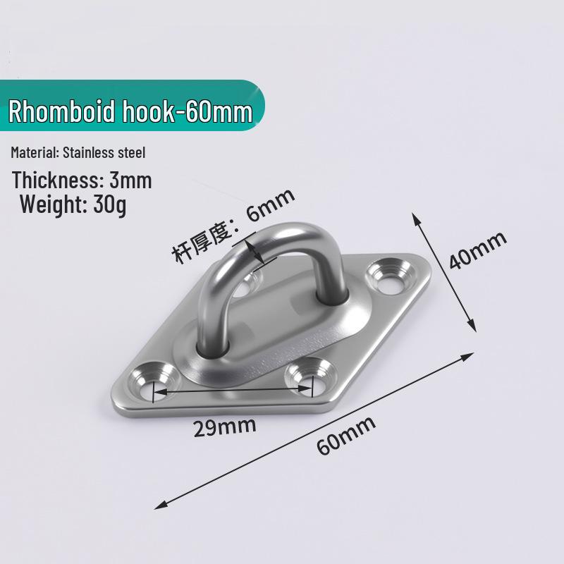 Jinrongda Heavy-Duty Stainless Steel Ceiling Hook for Fans