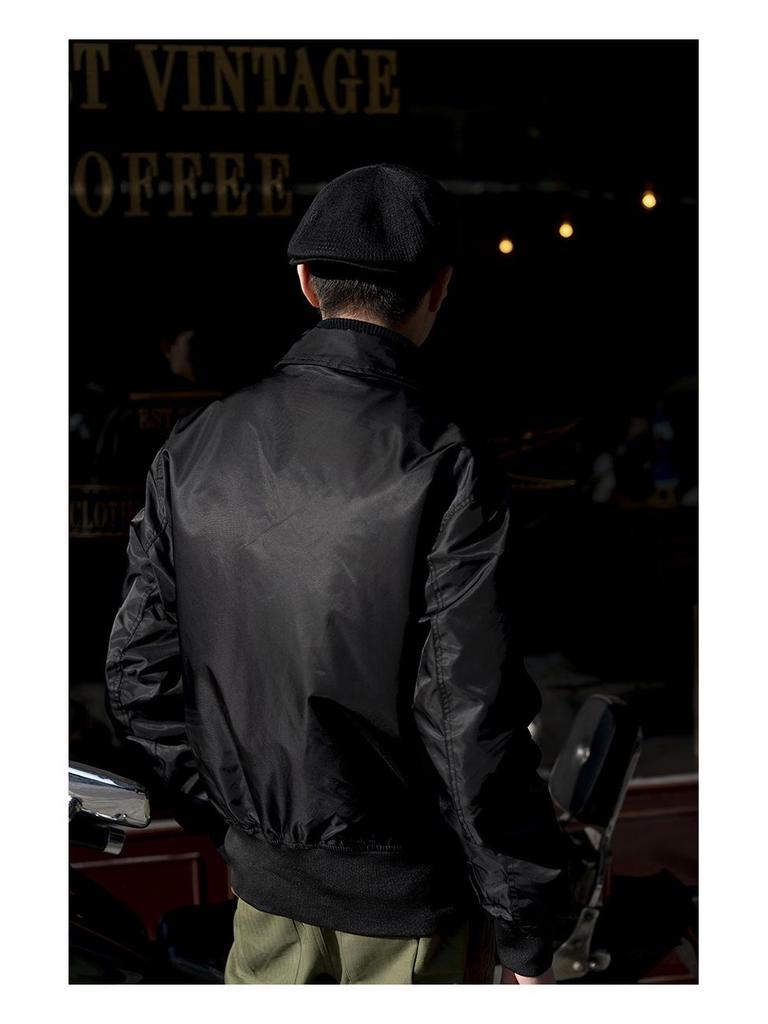 Normanlong CWU-45P Pilot Jacket: Trendy Men's Spring/Autumn Military-Style Baseball Uniform Waistcoat