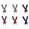 Outdoor Fashion Warm Wrist Glove Winter Warm Long Sleeves Gloves For Man Women Fingerless Stripe Knitted Elbow Mittens Elastic