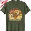 RETRIEVER DAD T Shirt Cute Golden Retriever Print Kawaii Puppy Print Tops Men Tees Oneck Casual Summer Streetwear Tops