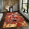 Red Carpet with Coca-Cola Bottle Design and Splash Pattern Suitable for Use As an Anti-slip for Living Room Bedroom Sofas