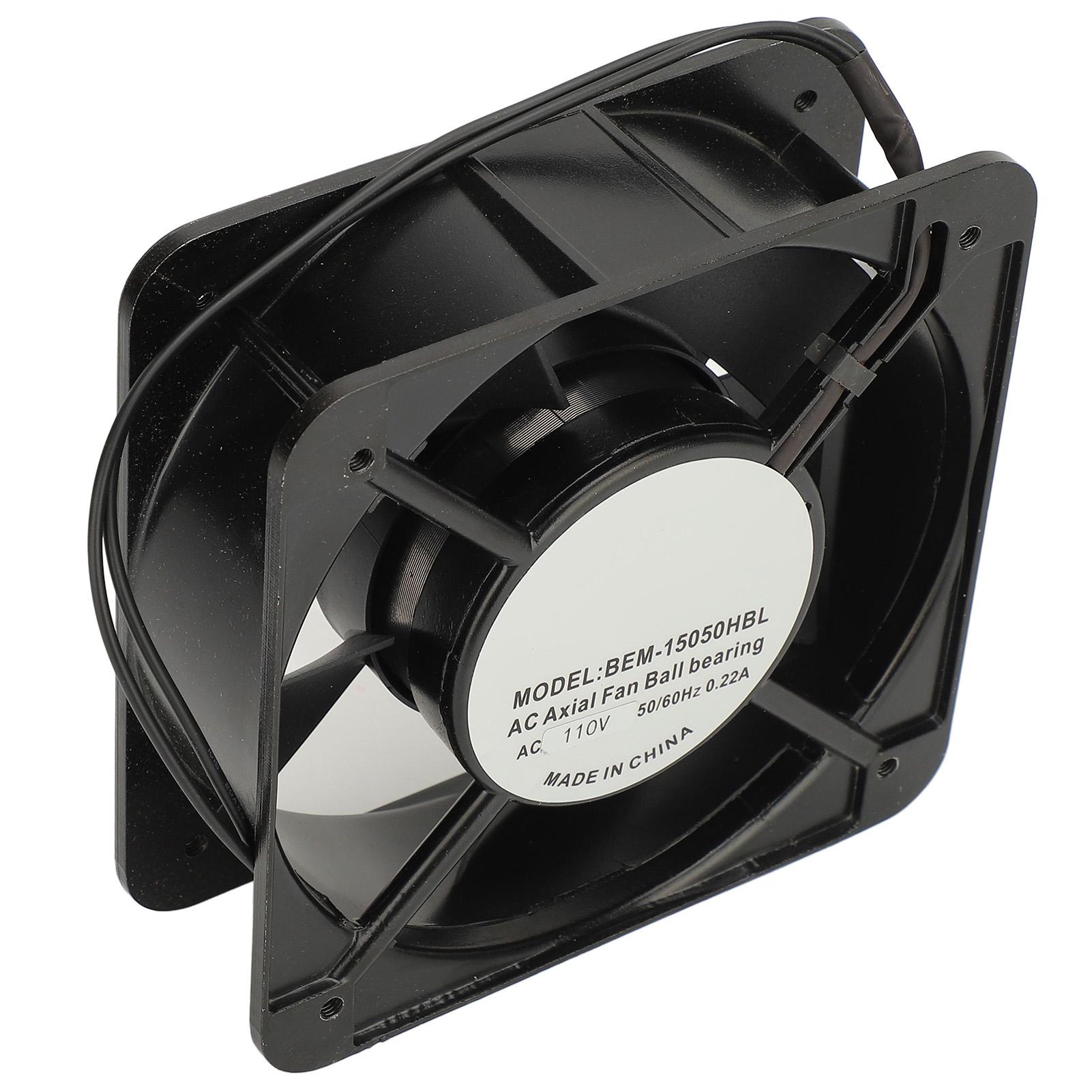 

5,91-дюймовый вентилятор с двойным шарикоподшипником 2500 об/мин 180 м3/ч вентиляция охлаждение небольшой осевой вентилятор для сварки своими руками