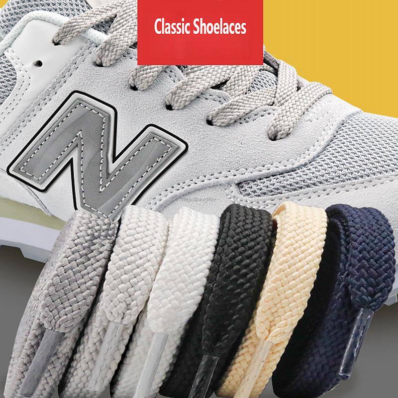 1Pair New Casual Shoe Laces White Black Sports Shoelace Flat Classic Shoelaces for Sneakers Shoes Balanc String Shoe Accessories