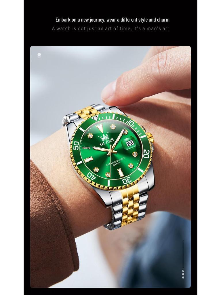 Olitis Quartz Luminous Green Men's Watch