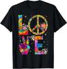 Peace Sign Love 60s 70s Tie Dye Hippie Costume T-Shirt