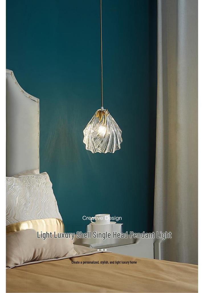 Modern Single Head Pendant Light - Light Luxury Design for Bedroom, Study, and Hallway
