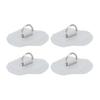 D Ring Patch Round Lightweight D Ring PVC Patch for Inflatable Boat Surfboard Stand Up Paddleboard 4pcs Gray