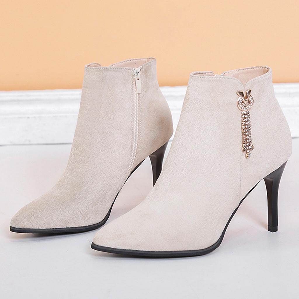 small boots with heels