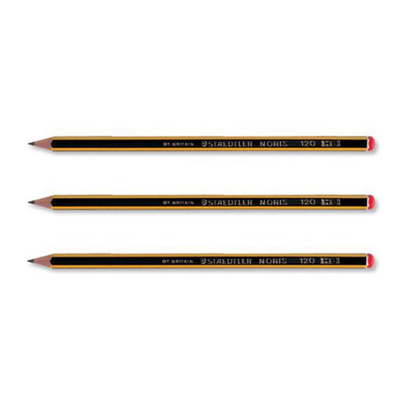 STAEDTLER 120 Classic Hexagonal Wooden Pencil with Break-Resistant 2B, HB, 2H Core. 2H Pencil