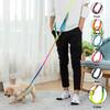 Reflective Pet Dog Nylon Leash Hands-Free Freedom For Hiking Walking Running Adjust Crossbody Bungee Leash With Shock Absorption