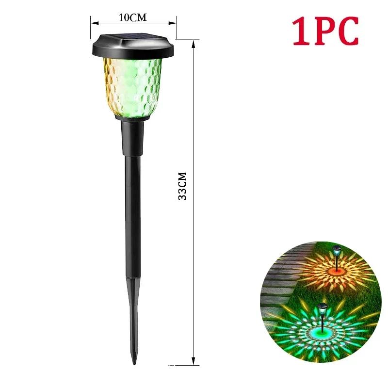 Solar Outdoor Lights New Garden Lamps Powered Waterproof Landscape Path for Yard Backyard Lawn Patio Decorative LED Lighting