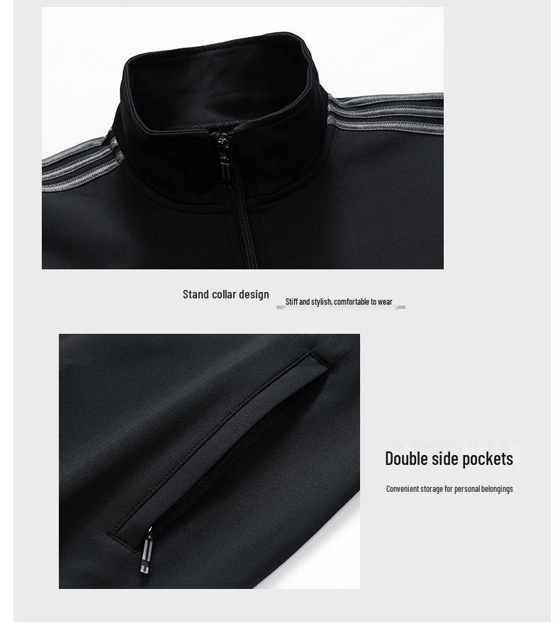 Men's Spring & Autumn Casual Tracksuit: Long Sleeve & Pants Running Set