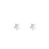 Elegant Frosted Star Screw Stud Earrings for Women - Sweet, Fashionable, Versatile, High-End Design