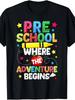 Women'S Vintage Preschool Teacher T-Shirt - Fun Preschool Education Worker Apparel, Featuring The A