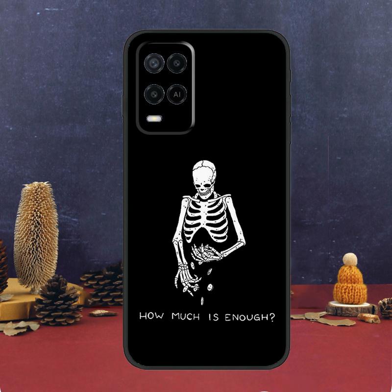 Aesthetics Skeleton Case For Oppo A94 A74 A54 A15 A17 A57 A6 A5 Pro A16 A76 A96 A40 A60 A80 A18 A38 A58 A78 A98