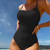 Evropské a americké jednodílné plavky s vycpávkou na prsa Sexy jednodílné módní dámské plavky