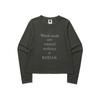 KODAK Lettering Long Sleeve T-Shirt Women'S Charcoal
