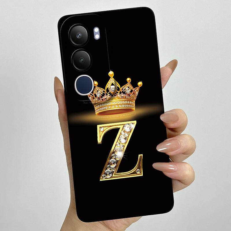 Pro Vivo Y19s 4G Pouzdro Koruna Počáteční Písmeno Měkký Silikonový Ochranný Zadní Kryt Pro Vivo V2419 Coque pro VivoY19S Y 19 s Fundas