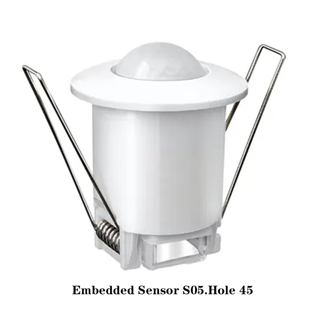 Motion Sensor Light Switch, 220-240V PIR Ceiling Sensor Switch, Adjustable 360 Degree Field Of View Ceiling Infrared Motion Sensor, Energy Saving