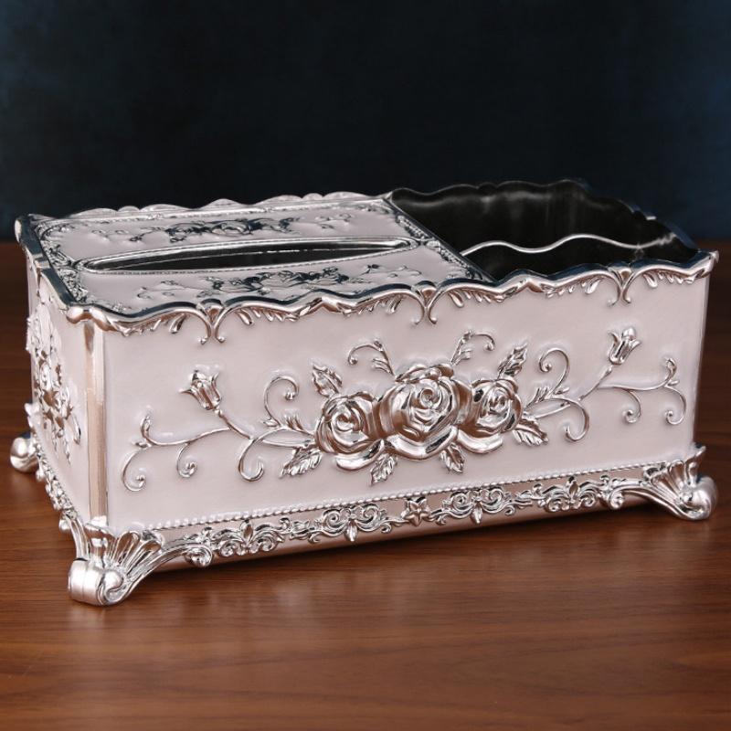 Multi-Functional Plastic Napkin Extraction Paper Box Remote Control Holder Home Napkin Dispenser Organizer Desktop Decorative