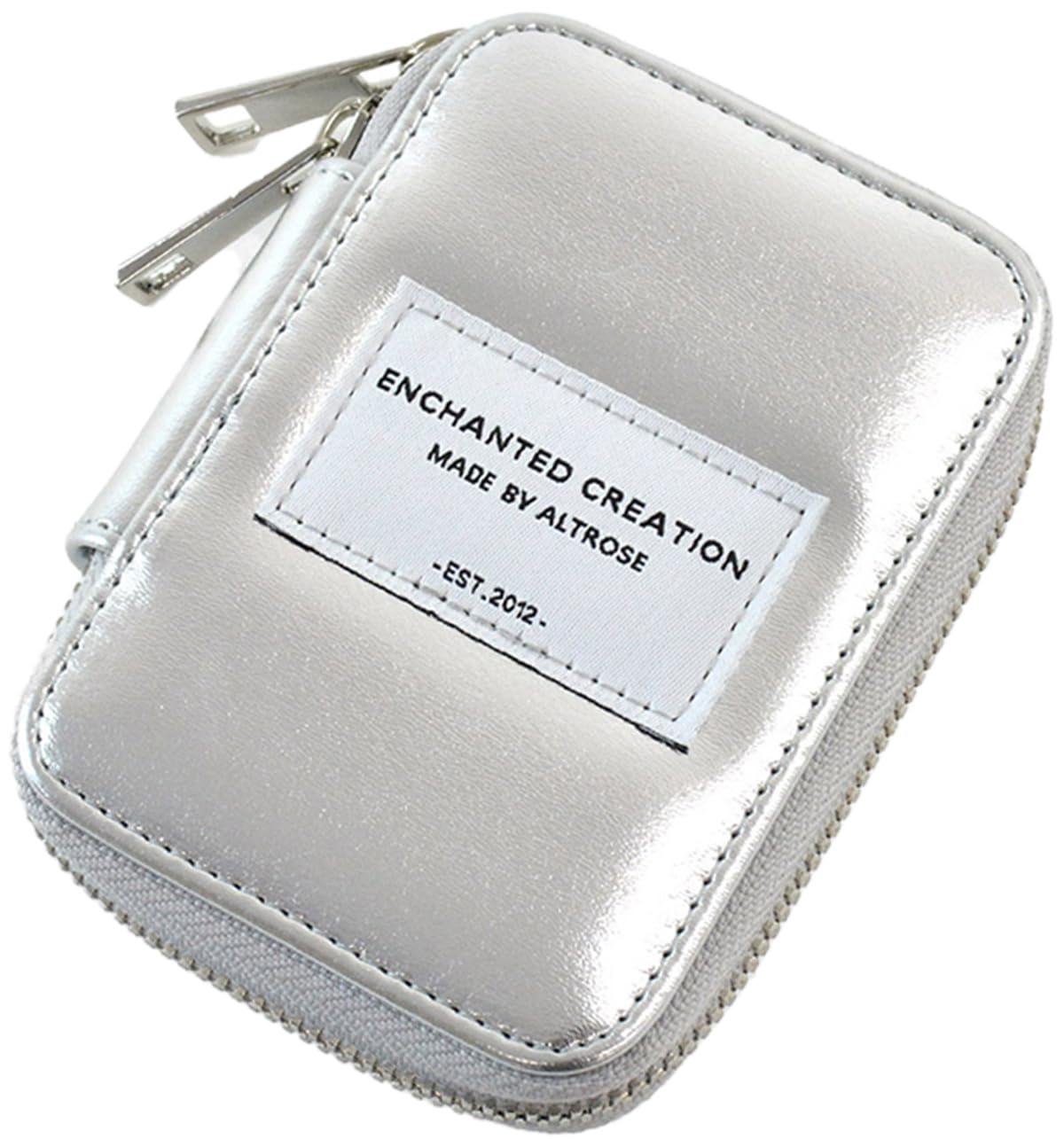 

Кейс для ключей Altro Rose Silver для женщин, 4 кольца, Стильный, Совместим с умными ключами, Круговая молния, Маленький, Тонкий, Компактный, Легкий, Ключи и карты