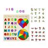 3 In 1 Wooden Puzzle Toy Color Shape Cognition Brain Games for Children Wood Jigsaw Puzzles Toys Tangrams for Children Kids