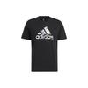 T Shirts Men's Black Crew Neck Moderate Straight Fit HE7418