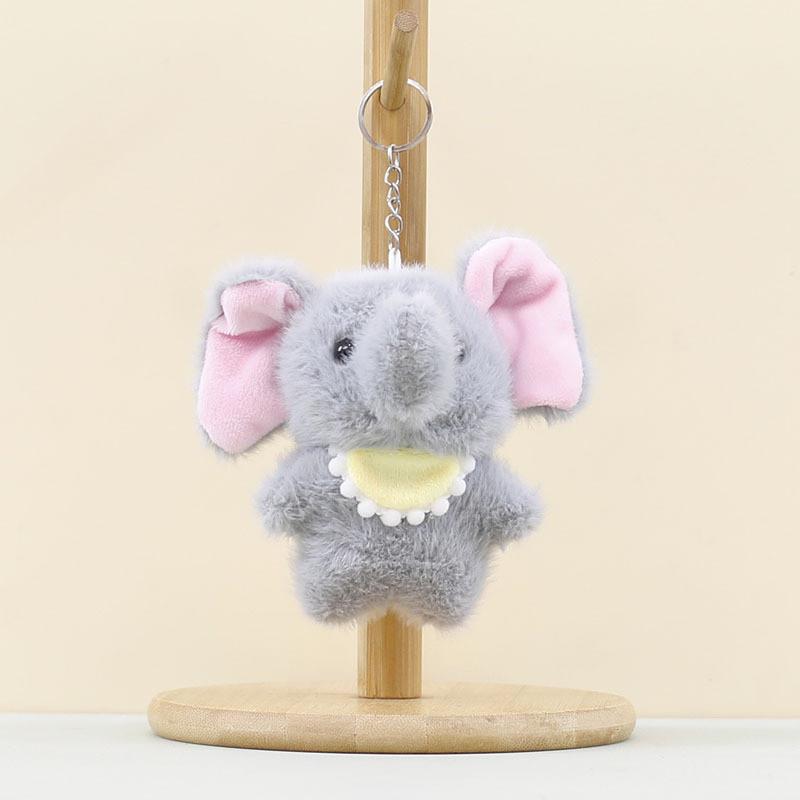 Plush Pendant Elephant Animal Bag Pendant Keychain Children Stuffed Gift Doll