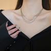 Metal Multi-Layer Tassel Necklace Exquisite Luxury Jewelry Stylish Long Tassel Choker Banquet