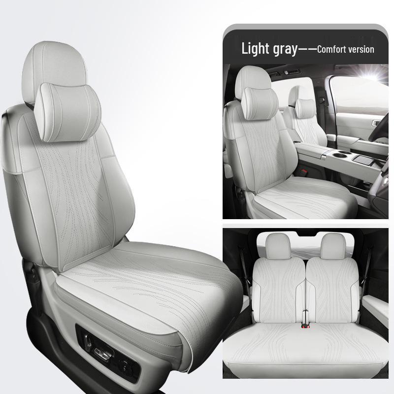 Universal Suede Car Seat Cushion: Ideal for L6-L9, Four Seasons, Semi-Enclosed Design