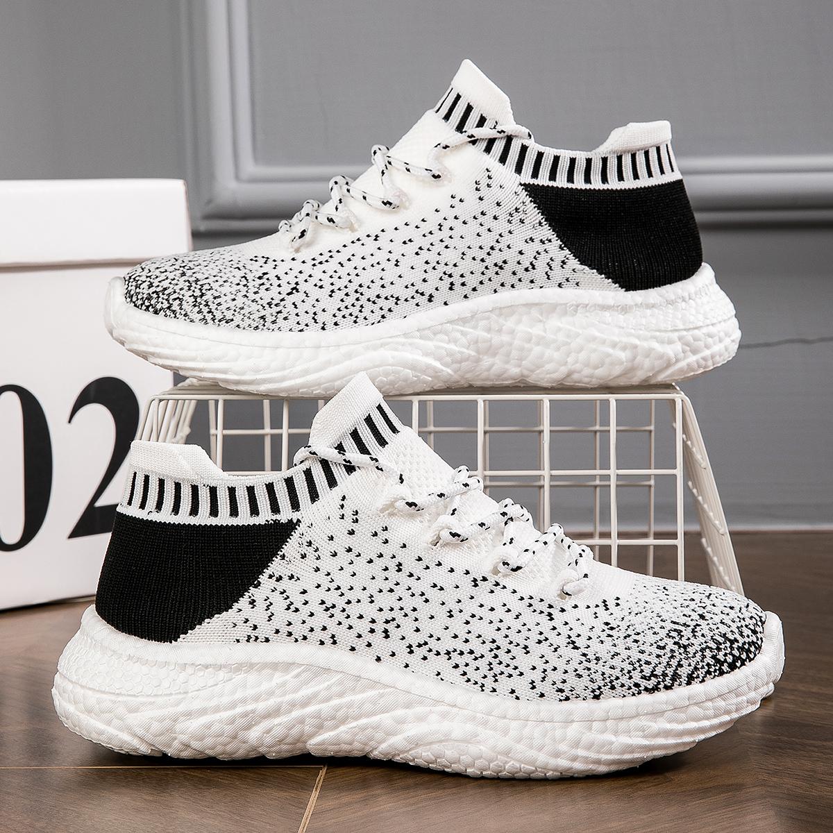 

Новые кроссовки для мужчин и женщин, повседневные носки для пар, обувь для тенниса, спорта, бега, сетчатые, дышащие, для ходьбы, Zapatos Mujer 37 белый