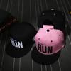 RUN Letter Embroidery Korean Style Flat Brim Baseball Cap – Unisex Spring/Summer Street Dance and Sun Protection Hat
