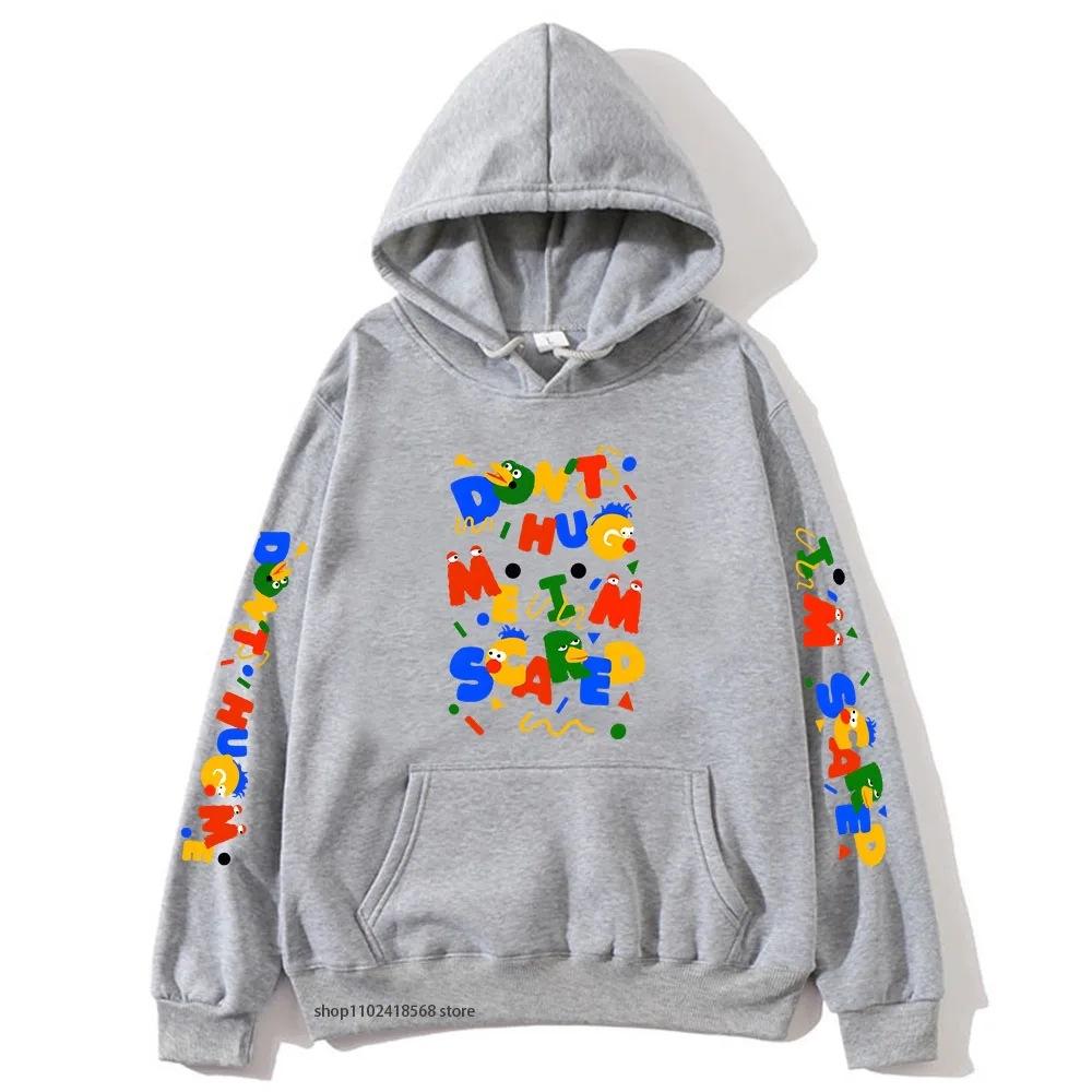 Sudaderas con Gráfico de Dibujos Animados 'No Me Abraces, Tengo Miedo' para Hombre