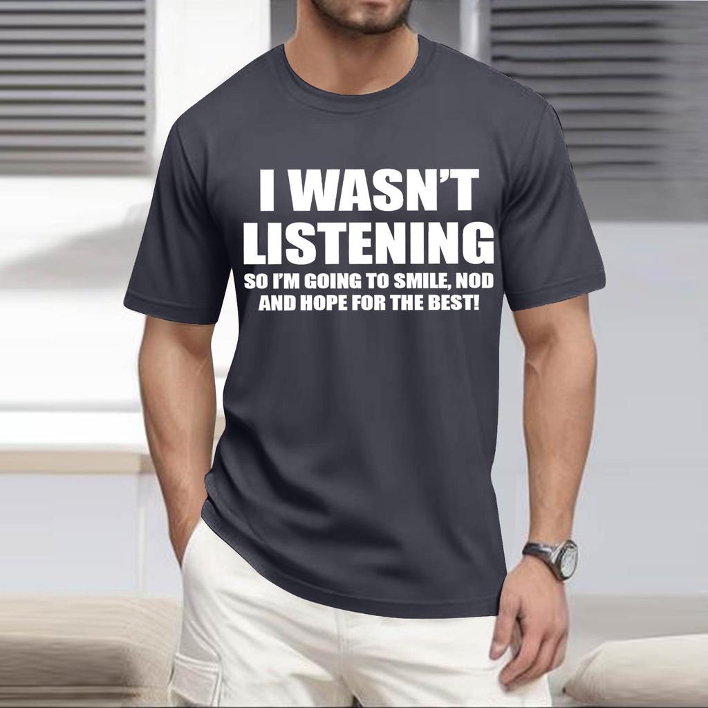 Pánské módní tričko, Streetové ležérní oblečení s krátkým rukávem