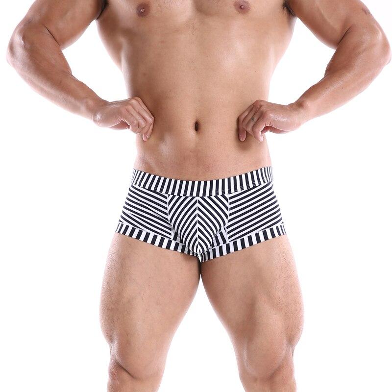 Hombres boxer ropa interior hombres transpirable algodón rayas hombre ropa  interior cueca bragas boxeadores regalos para los hombres comprar a buen  precio — entrega gratuita, reseñas reales con fotos — Joom
