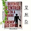 1pc 7.8x11.8 Inch 2D Flat French "Do Not Enter" Metal Wall Art - Humorous Vintage Iron Sign, Waterproof for Home/Garage/Kitchen