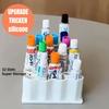32-Slot Ointment Organizer | Medicine Storage Compartments, Multi-Use Holder for Medicine Cabinet Wall, Countertop, Vanity, Drawer, Makeup Tools