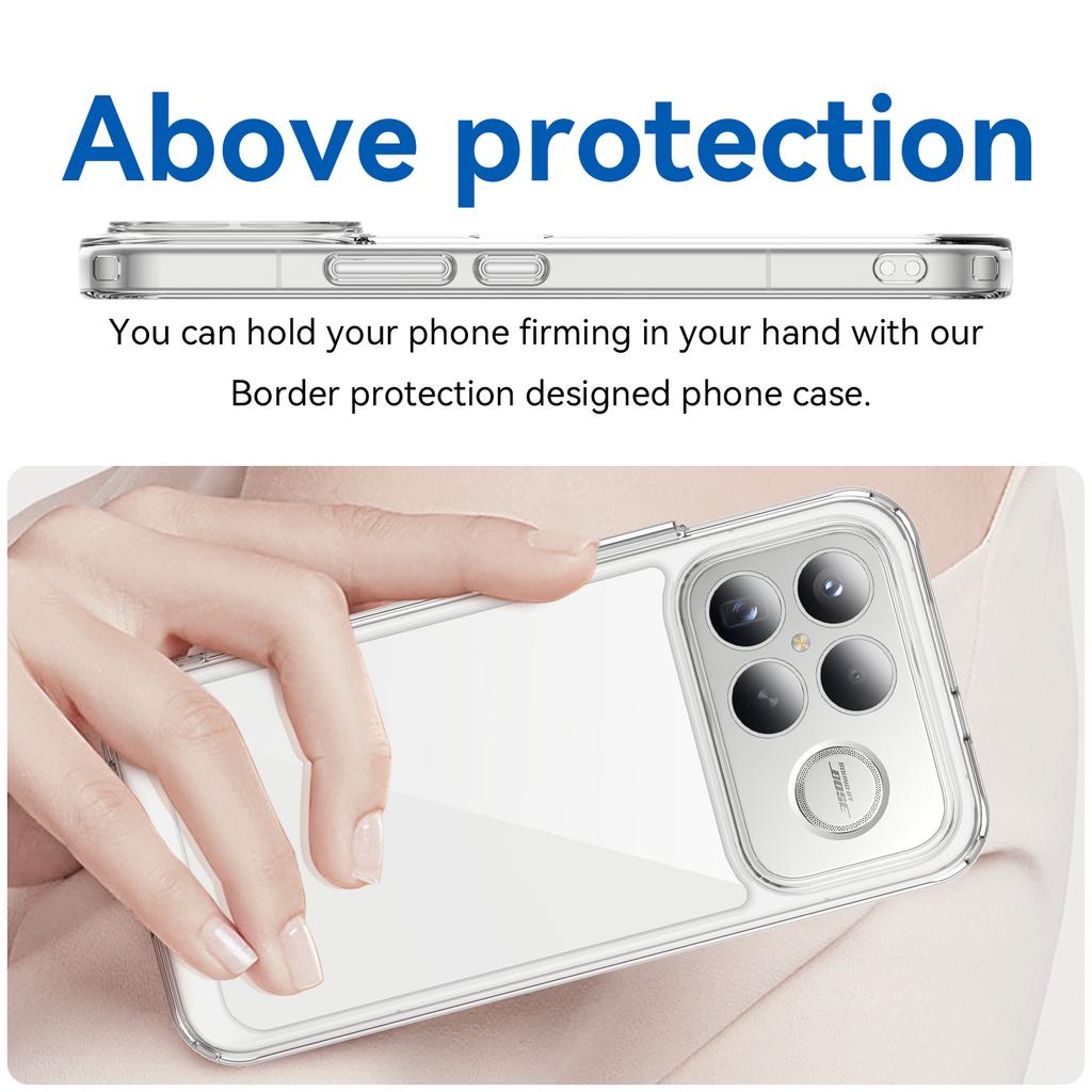 Protective Clear Case for Xiaomi POCO F8 Ultra Pocof8 F8 Pro Poko Drop Protective Cell Phone Accessories Cover Funda